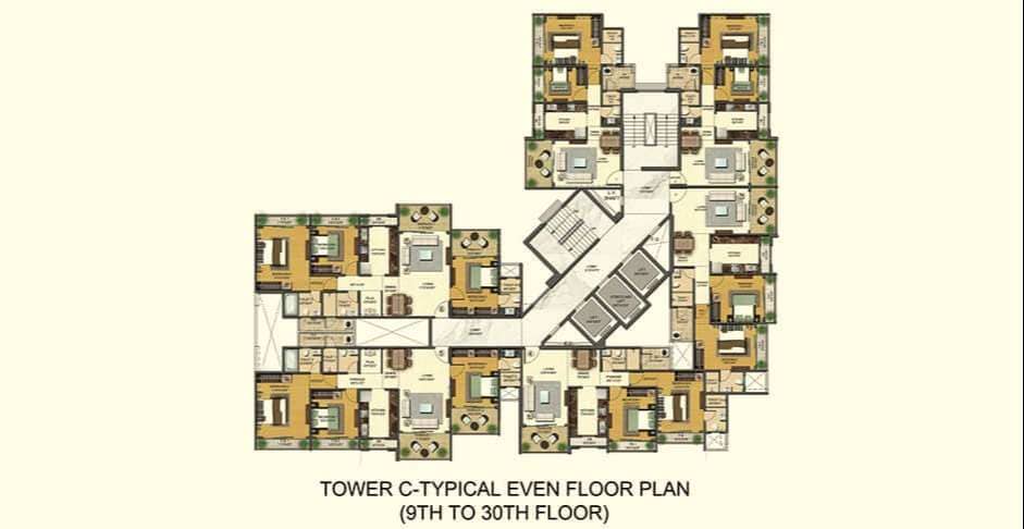 Tycoons Youngstar Kalyan 1, 2, 3 BHK Flats at Tycoons Square