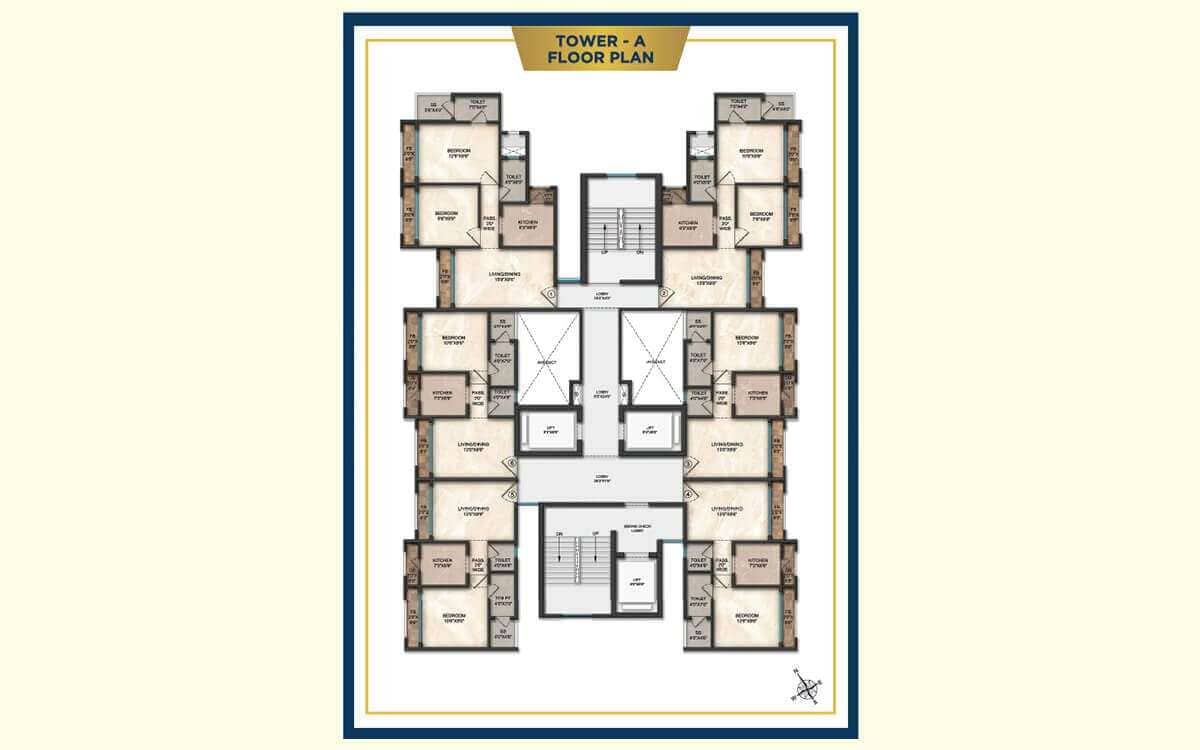 Tycoons Youngstar Kalyan 1, 2, 3 BHK Flats at Tycoons Square